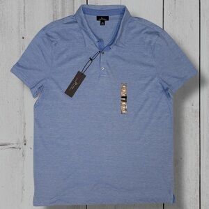 Marc Anthony Men’s Polo Shirt XXL Blue Heather – NWT – Cotton Blend